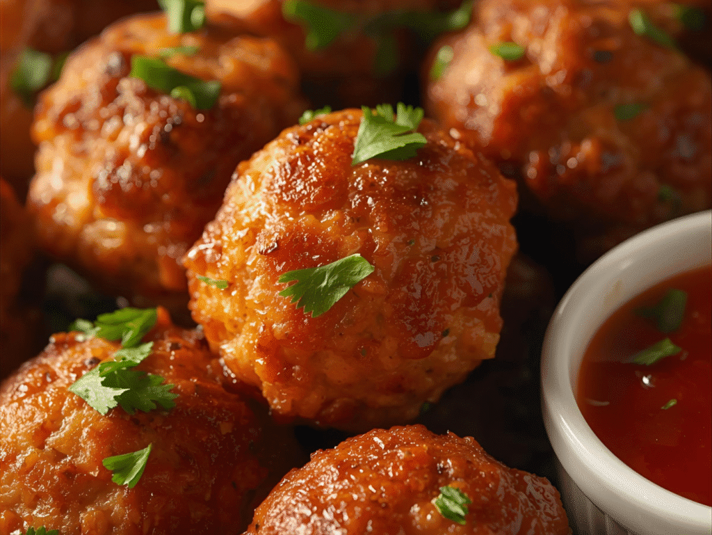 Easy Air Fryer Meatballs | Crispy Outside, Juicy Inside & So Delicious crispy air fryer meatballs (5)