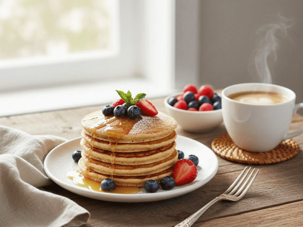 The Fluffy Whole Wheat Pancake: A High-Fiber Breakfast for All-Day Energy pancakes canva