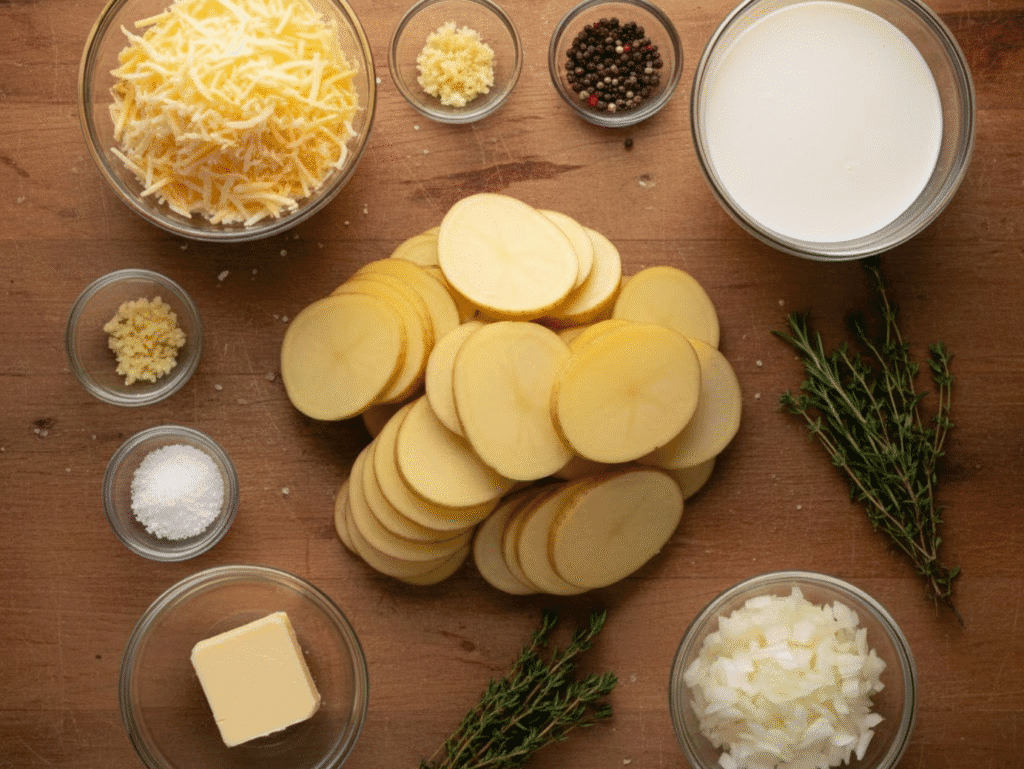 Creamy Scalloped Potatoes – The Ultimate Cheesy Comfort Dish scalloped potatoes canva (1)