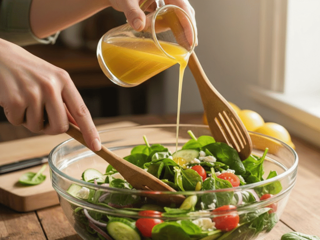 The Ultimate Glowing Skin Spinach Salad (Zesty & Nutrient-Packed!) spinach salad canva canva (1)