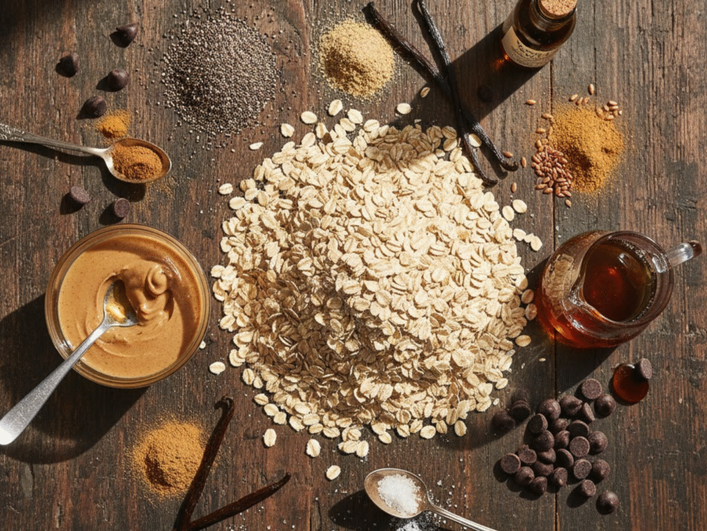 No-Bake "Power" Oat Bites: The Healthy 5-Minute Snack for All-Day Energy oats canva (1)