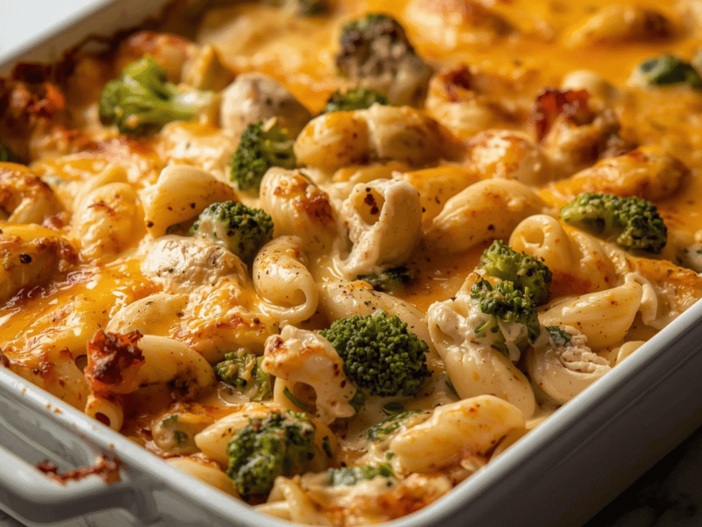 Chicken & Broccoli Pasta Bake | Creamy, Cheesy, and Family-Approved broccoli pasta bake