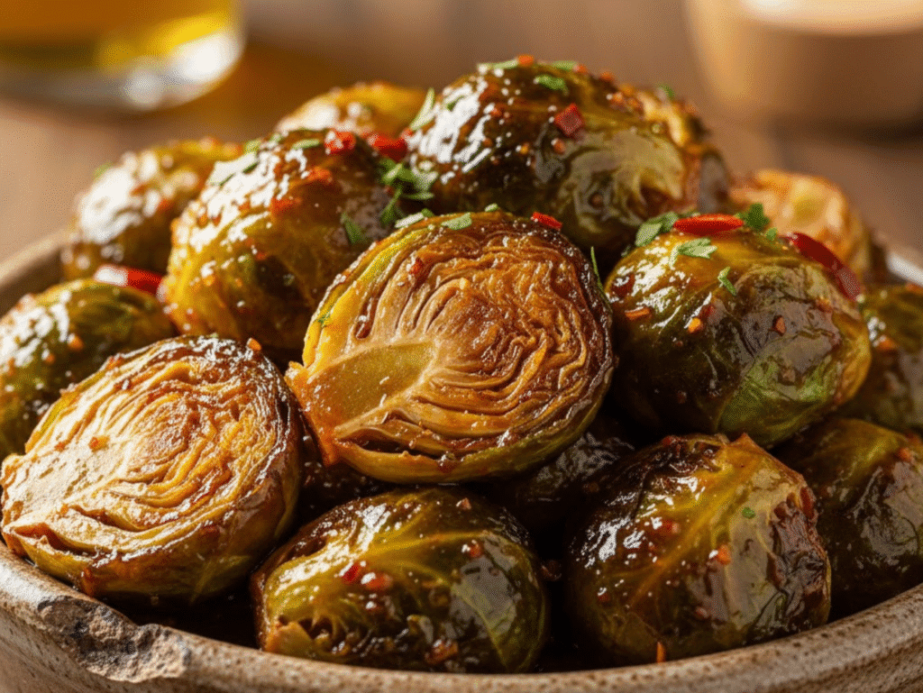 LongHorn Brussels Sprouts Recipe — Sweet, Spicy & Perfectly Roasted brussels sprouts canva