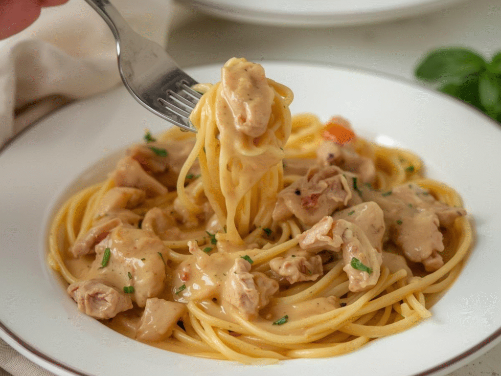 easy chicken spaghetti recipe (12)