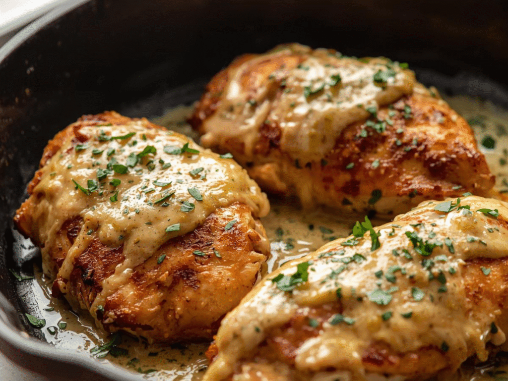 Easy Parmesan Garlic Chicken Recipe – Juicy & Flavorful Dinner Idea easy parmesan garlic chicken (3)