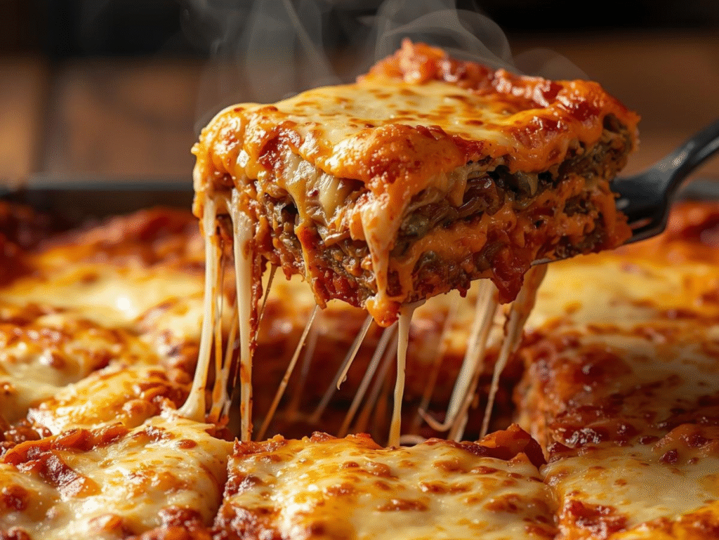 Family-Style Homemade Lasagna | Rich, Cheesy & Perfect for Any Occasion lasagna recipe canva