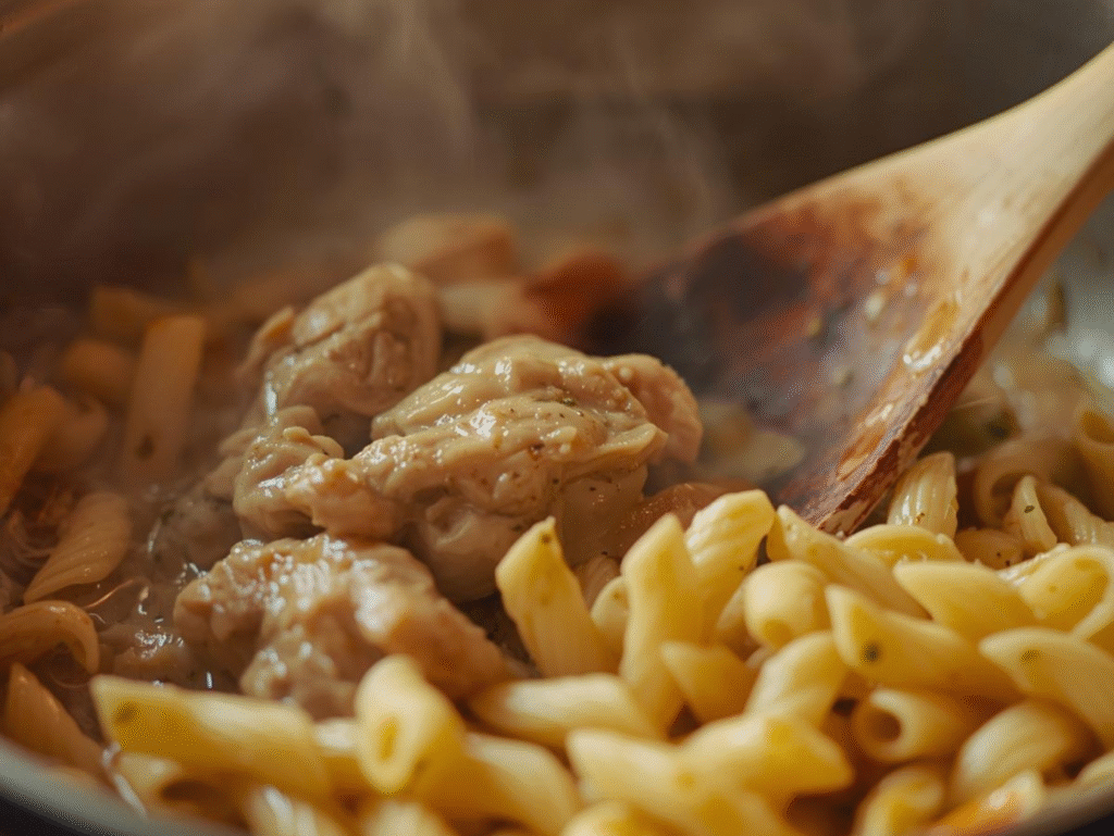 one pot creamy chicken pasta (2)