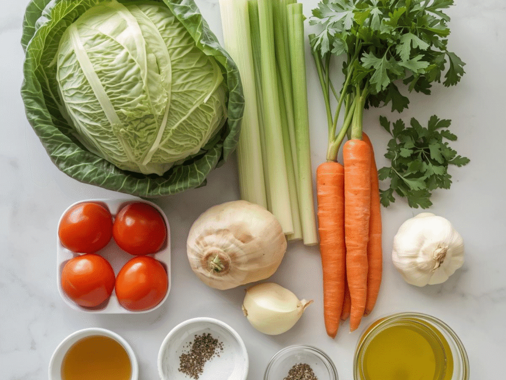 Healthy Cabbage Soup for Weight Loss | Light, Nourishing & Easy to Make cabbage soup (1)