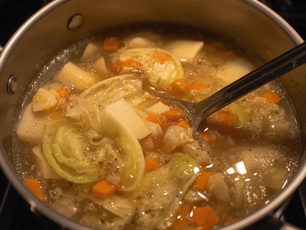 Healthy Cabbage Soup for Weight Loss | Light, Nourishing & Easy to Make cabbage soup (2)