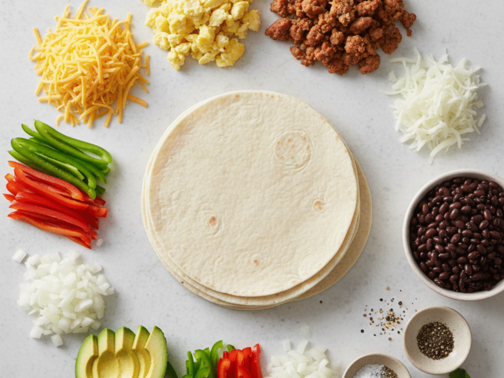 Easy Breakfast Burrito Recipe You’ll Want Every Morning canva now (5)