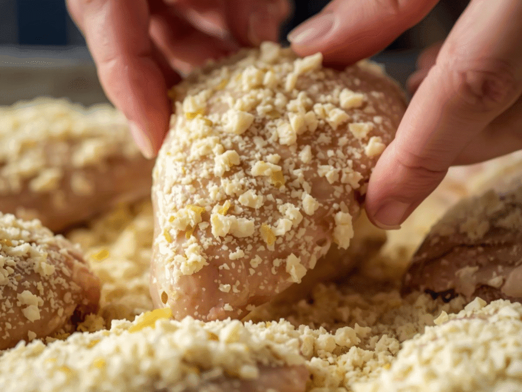 Easy Lemon Garlic Parmesan Chicken Recipe | Crispy, Tender & Delicious canva now (8)