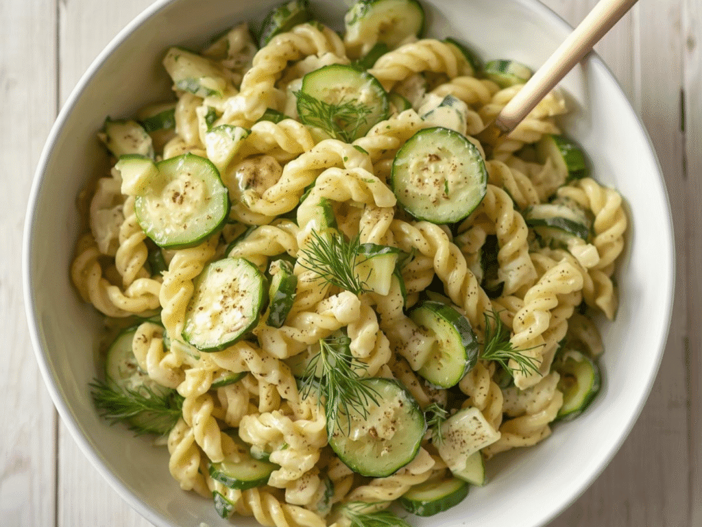 cucumber pasta salad