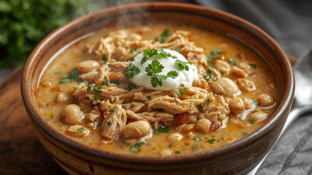 Creamy White Chicken Chili – Easy & Comforting Dinner Recipe generate creamy white chicken chili