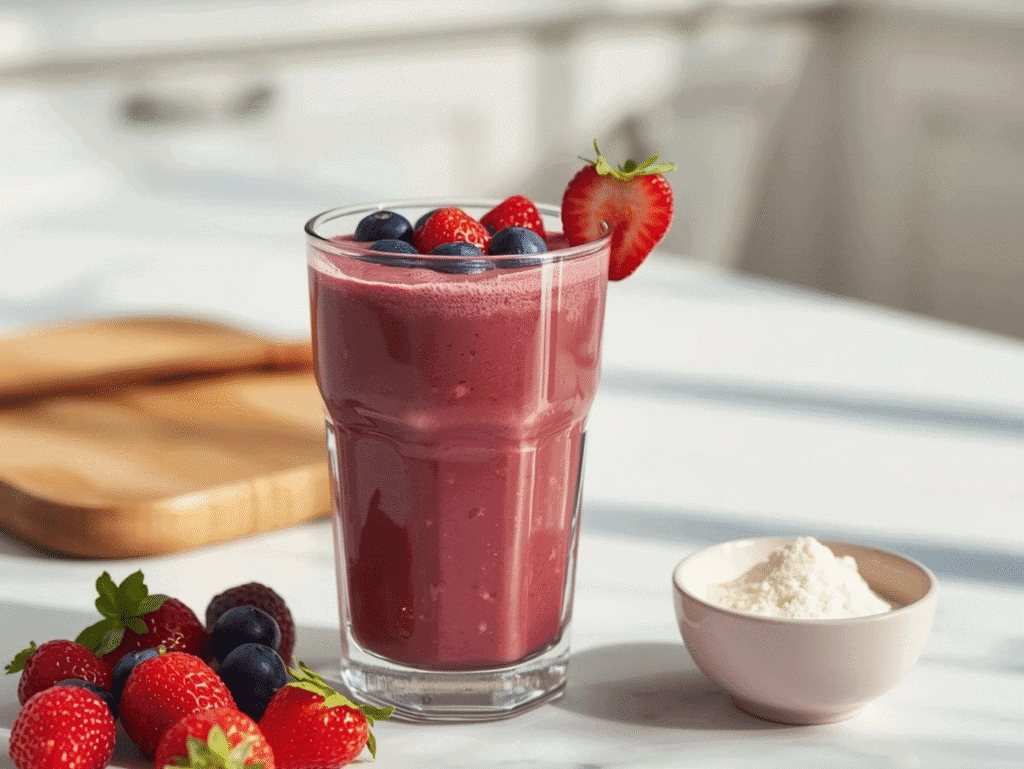 berry smoothie canva