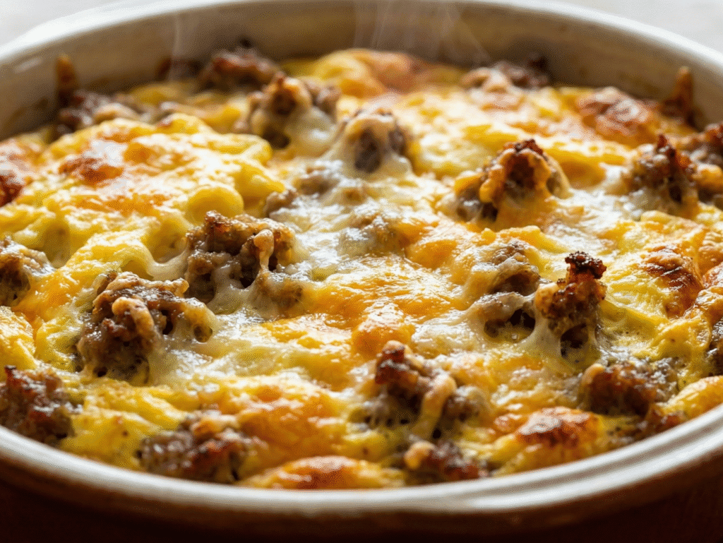 Easy Make Ahead Breakfast Casserole with Sausage from gemini now 2 (2)