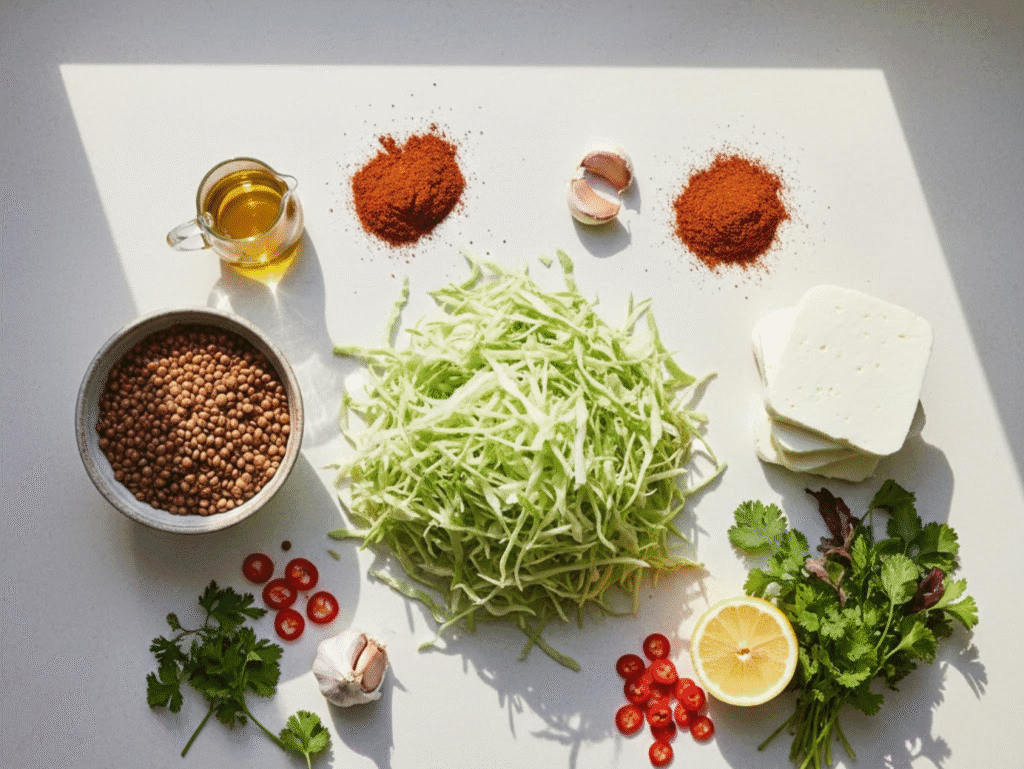 The Viral 2026 Cabbage Crush: Spicy Suya Lentil & Halloumi Bowl Recipe cabbage recipe canva