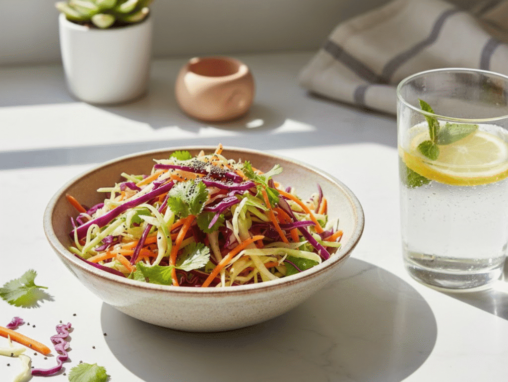 The Viral 5-Minute Cabbage Slaw for Weight Loss (A Gut-Health Essential) cabbage salad canva (1)