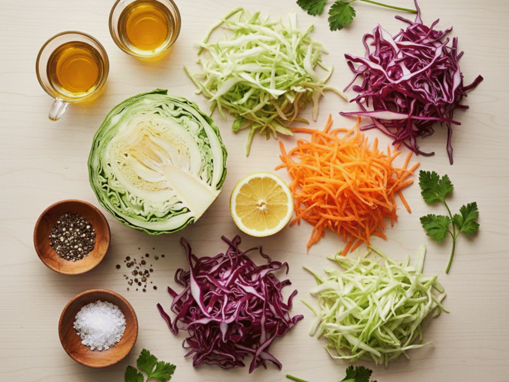 The Viral 5-Minute Cabbage Slaw for Weight Loss (A Gut-Health Essential) cabbage salad canva (2)