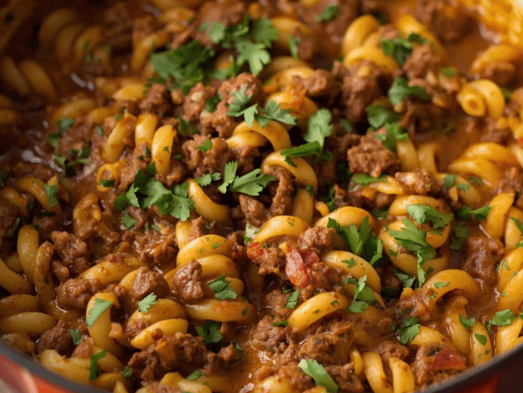 Easy Beef Pasta Recipes for Busy Weeknights pasta from canva (3)