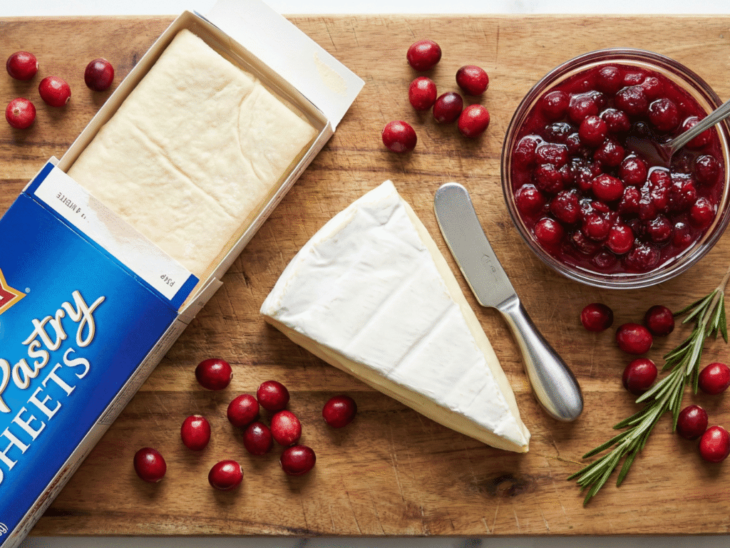 Easy Cranberry Brie Bites with Puff Pastry (The Viral 3-Ingredient Appetizer) puf pantry 1 (1)