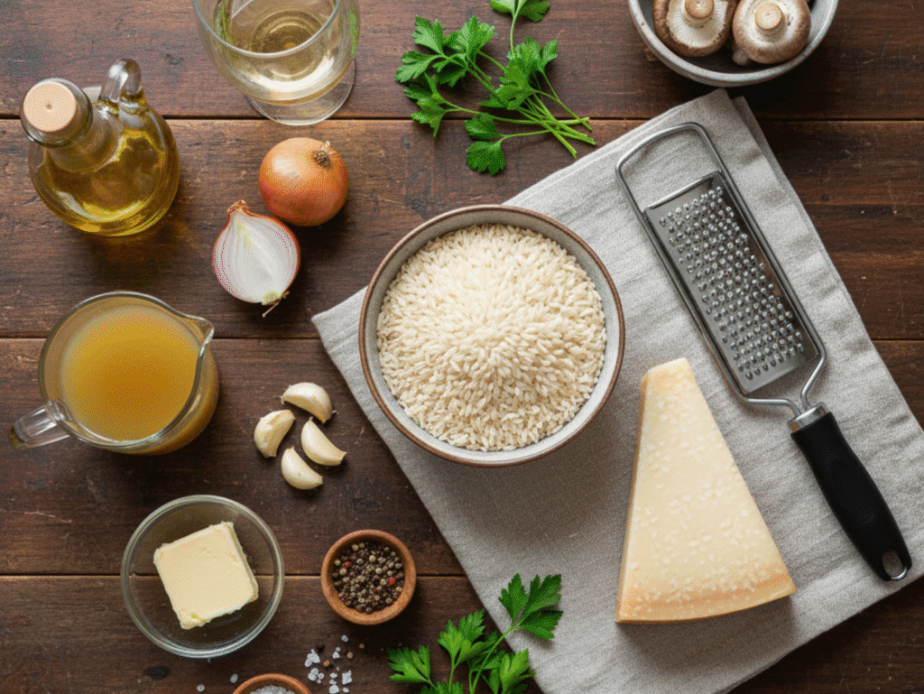 Creamy Parmesan Risotto Recipe in 30 Minutes: A Foolproof Guide for Beginners risotto recipes canva (1)