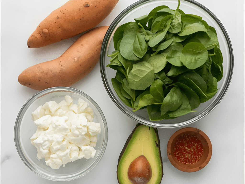 High-Protein Stuffed Sweet Potato Recipe | Easy 20-Minute Dinner stuffed sweet potato (1)