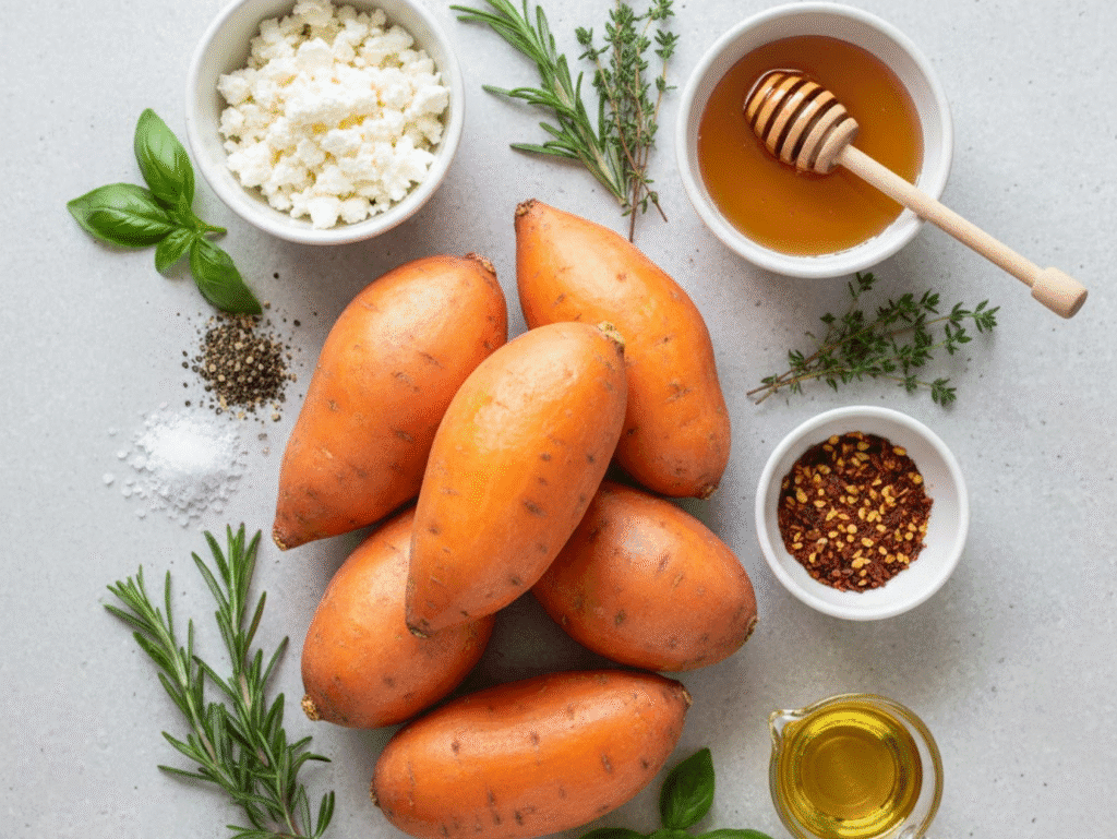 "Crispy Smashed Sweet Potato Discs with Hot Honey & Feta: The Ultimate 2026 Healthy Appetizer canva smashed potato (2)