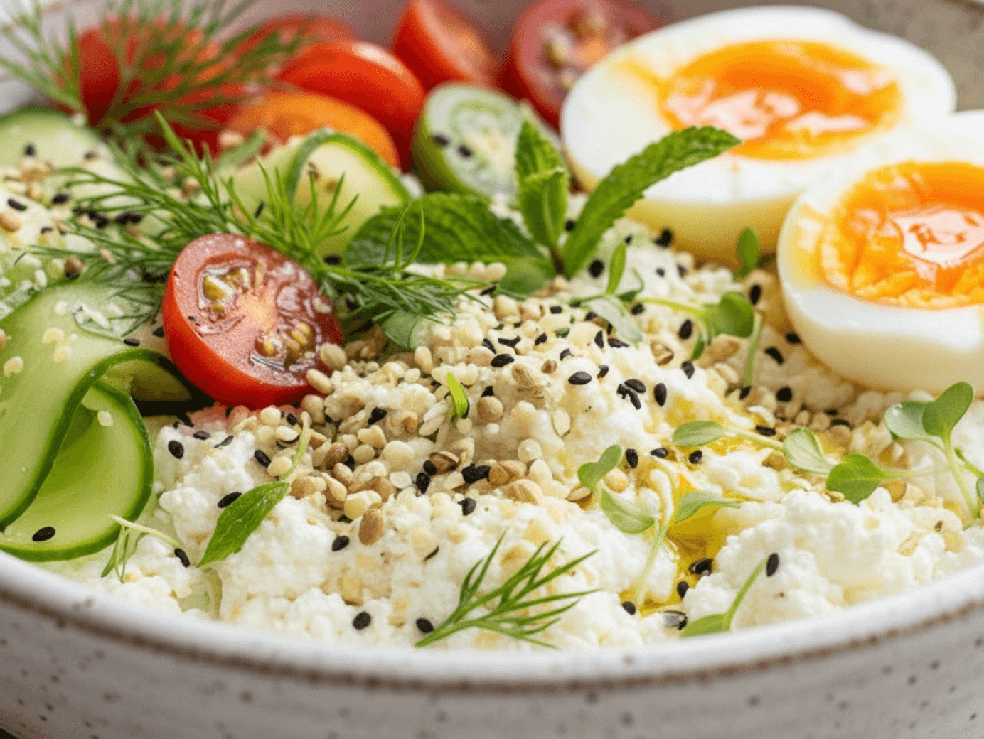 The 5-Minute "Internal Glow" Bowl: A Savory 30g Protein Breakfast for Better Skin canva breakfast protein (3)