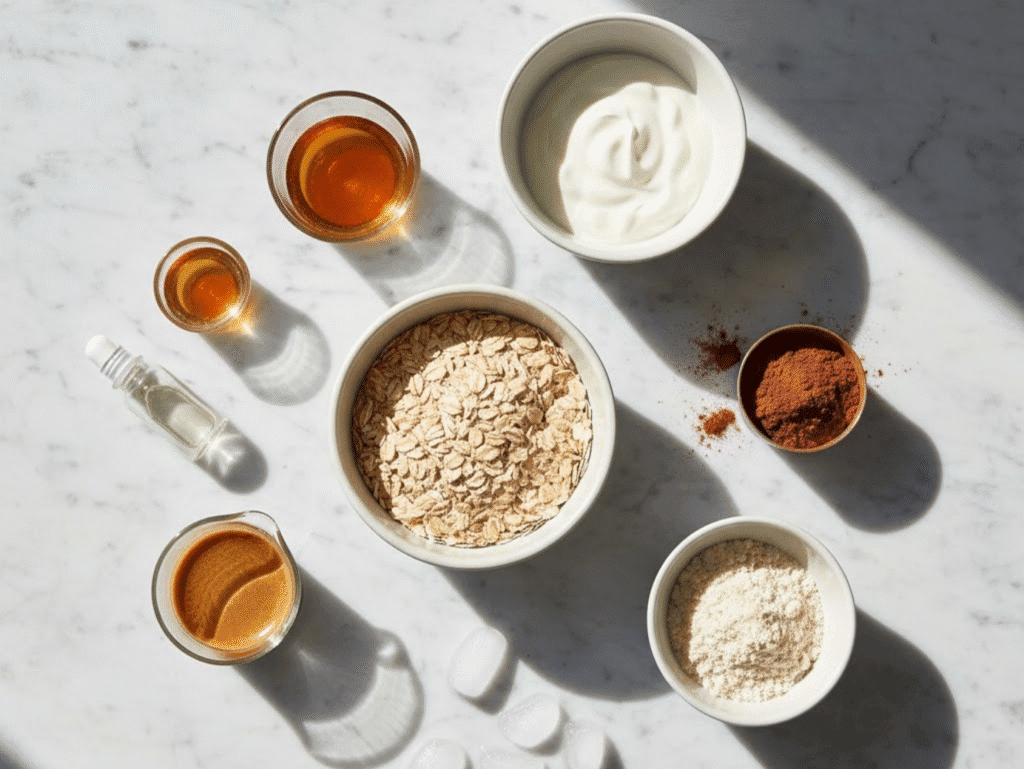 The Viral Tiramisu Overnight Oats (Blended): A High-Protein, No-Bake Breakfast That Tastes Like Dessert canva oat meals (2)