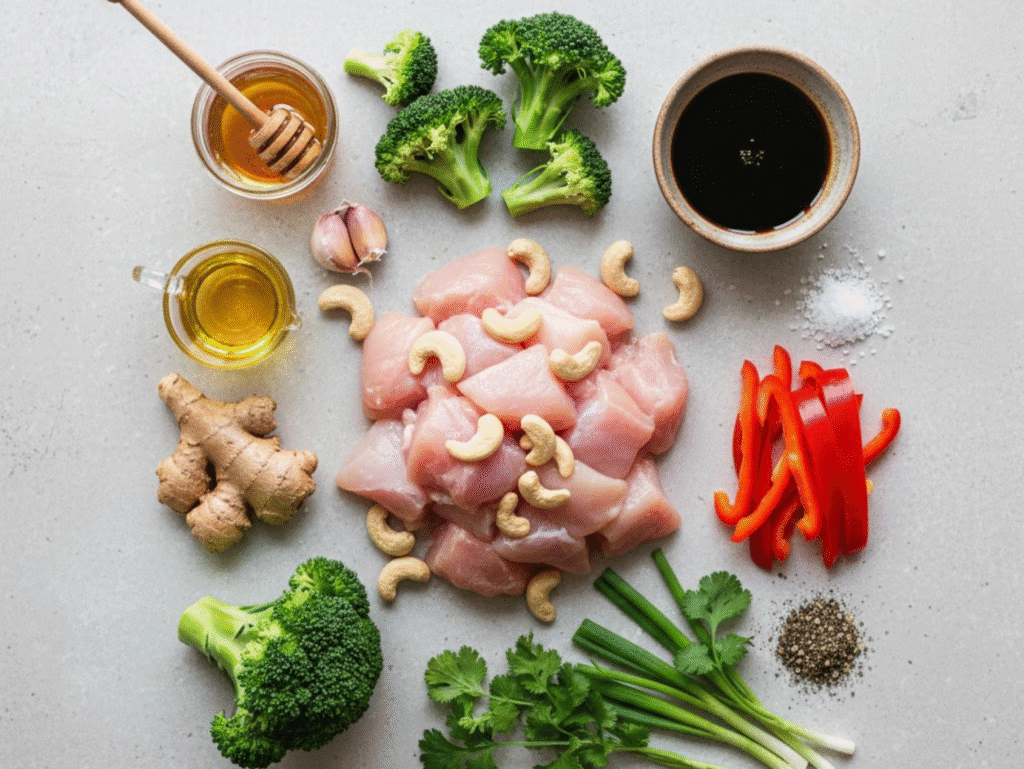 Better Than Salad: 15-Minute Sheet Pan Cashew Chicken (High-Protein & Healthy) canva pan cashew chicken (2)