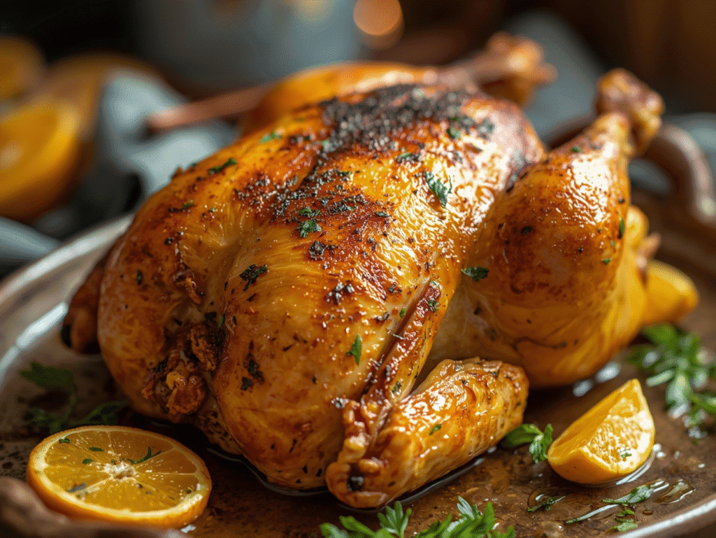 ginger roasted chicken canva