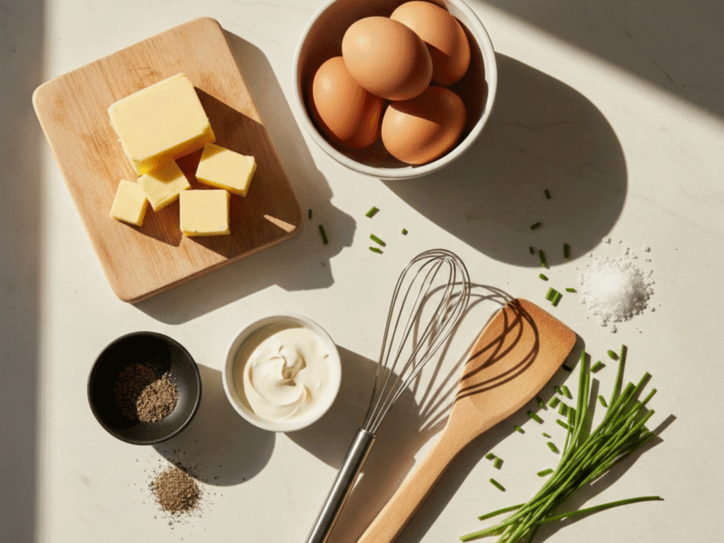 “The Creamiest Scrambled Eggs: 10-Minute Soft Scramble Recipe now canva today (6)