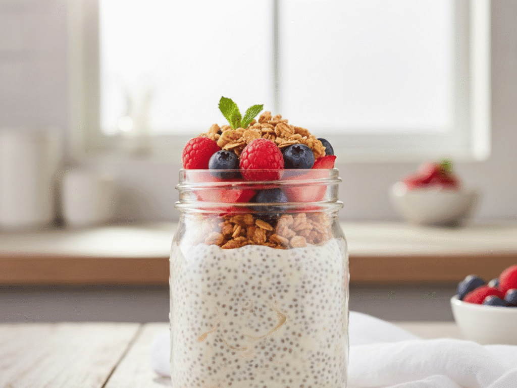 high protein chai pudding