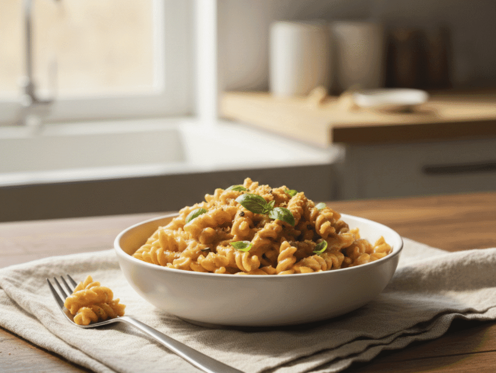 The Secret 5-Minute 'Internal Glow' Pasta Sauce (High-Protein & Anti-Inflammatory) protein pasta canva (3)