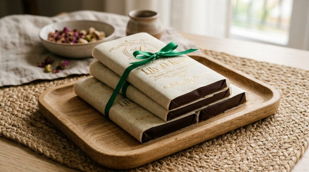 Pistachio Kunafa Dubai Chocolate Recipe chocolate bars stacked 202604120806