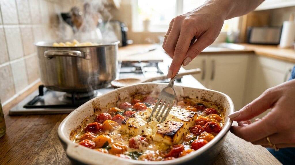 hands smashing feta 202604011114