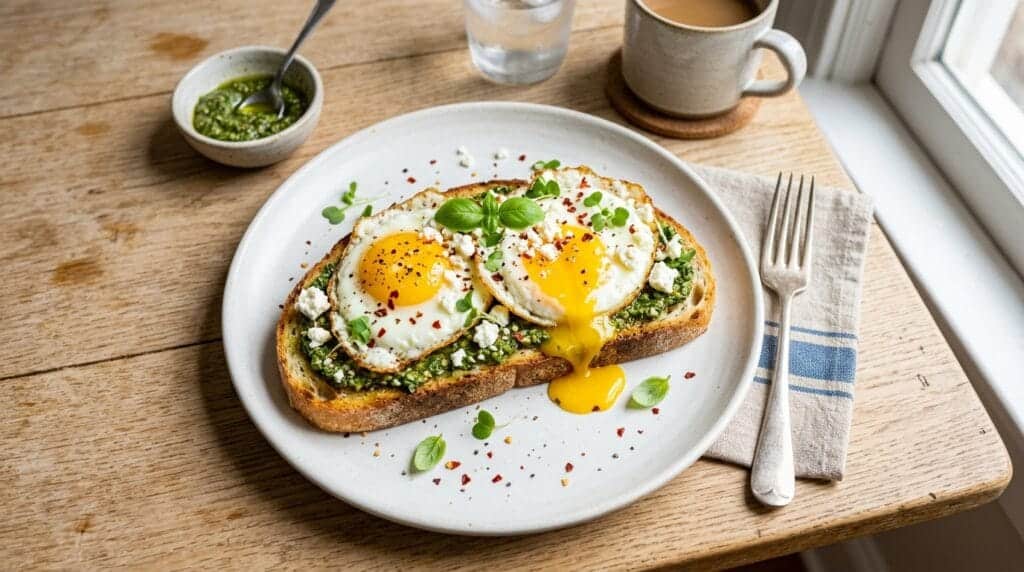 pesto egg toast 202604210609